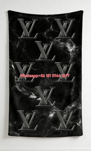 LV Monogram Black Marble Blanket Black Marble LV Throw 171